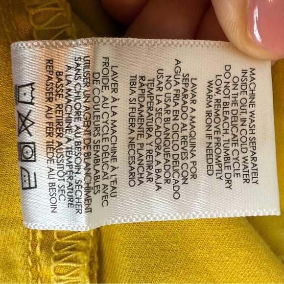 CAbi | Yellow Straight Leg Utility Women's Pants | #5869 | Sz 8 - Picture 10 of 10